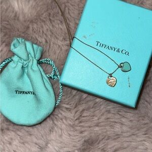 Tiffany & Co. Heart Tag Pendant Necklace - Blue